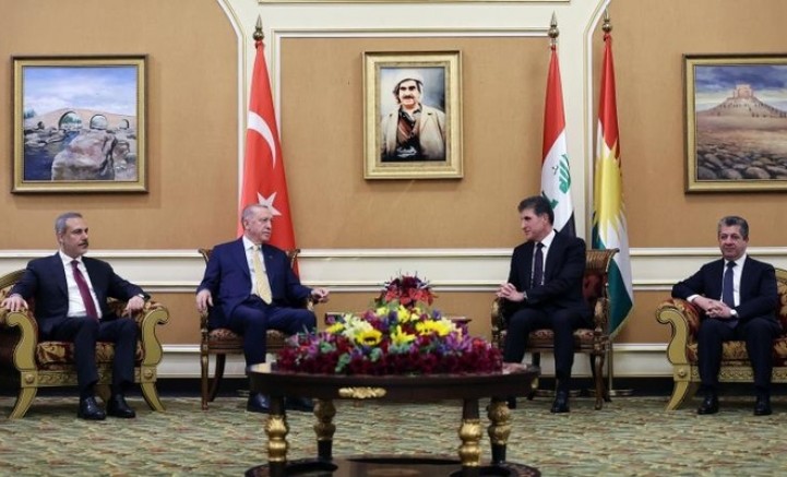 Cumhurbaşkanı Erdoğan Barzani ile görüştü!