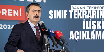 Bakan Tekin'den sınıf tekrarına ilişkin açıklama!