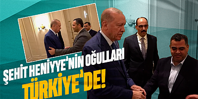 Cumhurbaşkanı Erdoğan, şehit Heniyye'nin oğullarını kabul etti