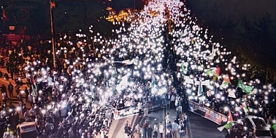 Diyarbakır'da devasa kalabalık: On binler Gazze için yürüdü